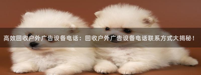 杏宇平台测速链接：高效回收户外广告设备电话：回收户外广告设备电话联系方式大揭秘！