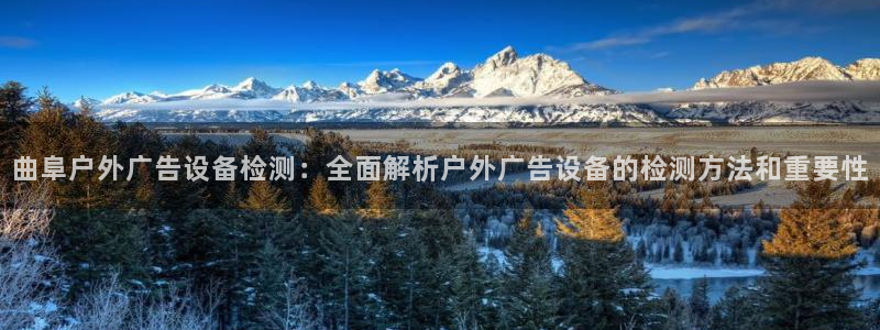 杏宇代理注册：曲阜户外广告设备检测：全面解析户外广告设备的检测方法和重要性