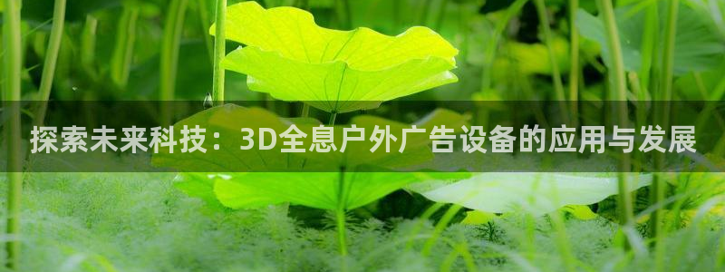 杏宇平台代理多少钱一个月：探索未来科技：3D全息户外广告设备的应用与发展