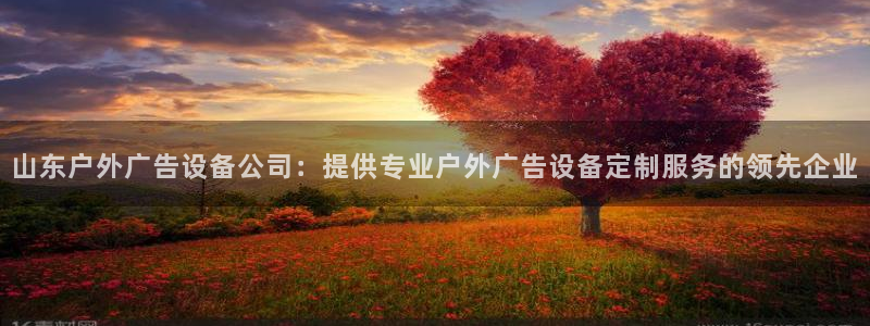 杏宇平台总代理电话：山东户外广告设备公司：提供专业户外广告设备定制服务的领先企业