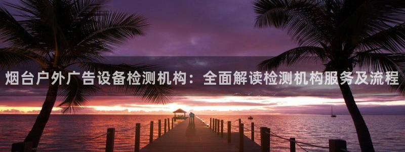 杏宇平台提现为什么这么久呢：烟台户外广告设备检测机构：全面解读检测机构服务及流程