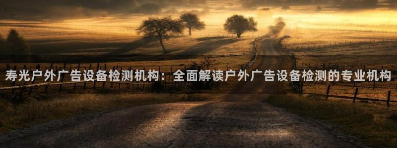 杏宇平台招商怎么样：寿光户外广告设备检测机构：全面解读户外广告设备检测的专业机构