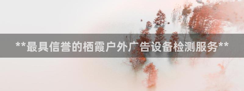 杏宇官方平台官网：**最具信誉的栖霞户外广告设备检测服务**