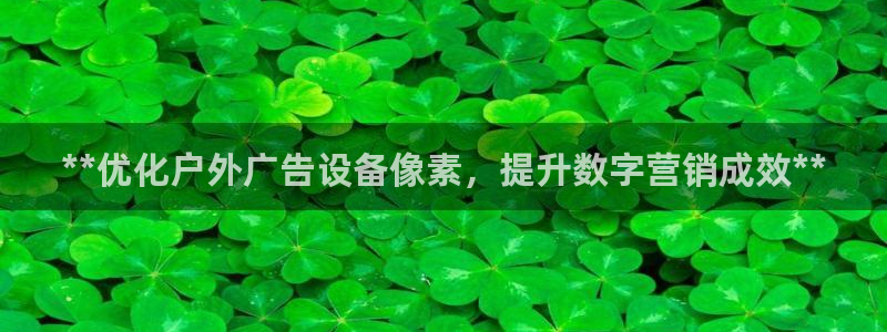 杏宇平台代理多少钱：**优化户外广告设备像素，提升数字营销成效**