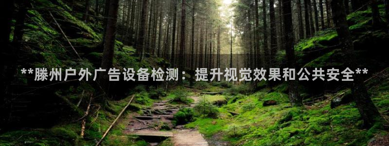 杏宇官方平台官网：**滕州户外广告设备检测：提升视觉效果和公共安全**