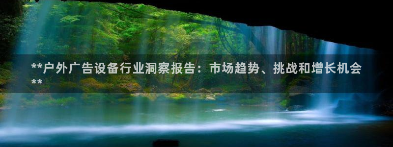 杏宇平台代理多少钱一个：**户外广告设备行业洞察报告：市场趋势、挑战和增长机会
**