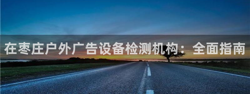杏宇平台代理怎么样：在枣庄户外广告设备检测机构：全面指南