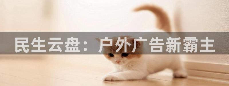 杏宇平台注册地址在哪里：民生云盘：户外广告新霸主
