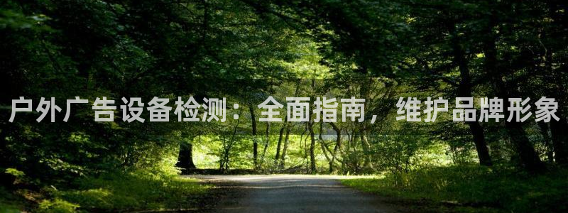 杏宇平台代理怎么样可靠吗：户外广告设备检测：全面指南，维护品牌形象