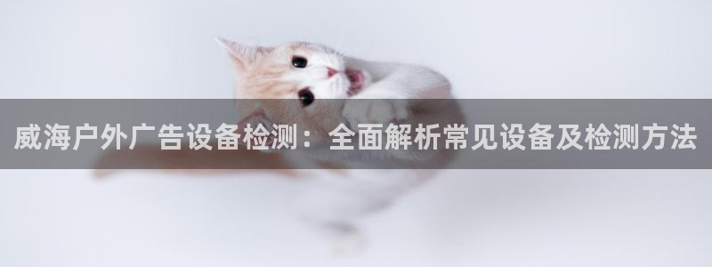 杏宇官方平台官网下载：威海户外广告设备检测：全面解析常见设备及检测方法