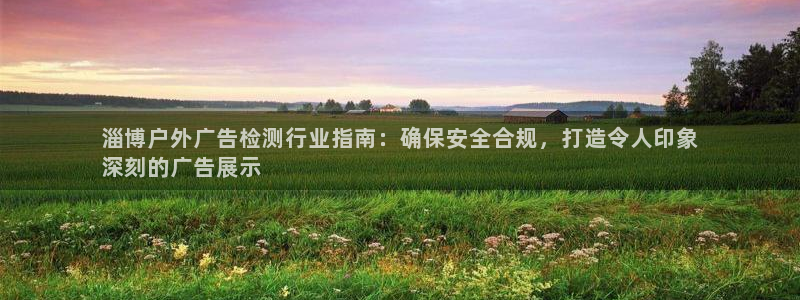 杏宇平台总代理电话：淄博户外广告检测行业指南：确保安全合规，打造令人印象
深刻的广告展示