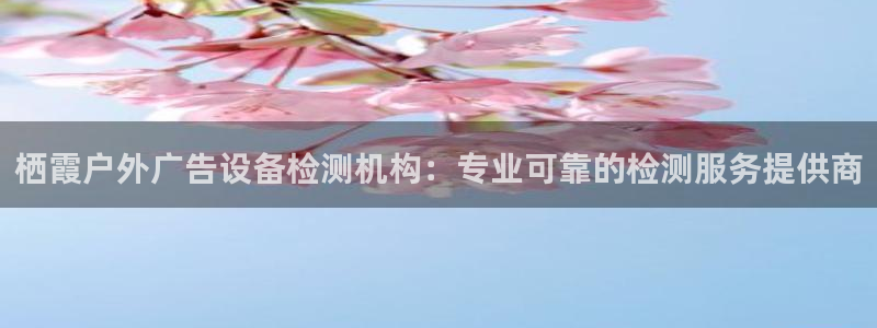 杏宇平台怎么样：栖霞户外广告设备检测机构：专业可靠的检测服务提供商